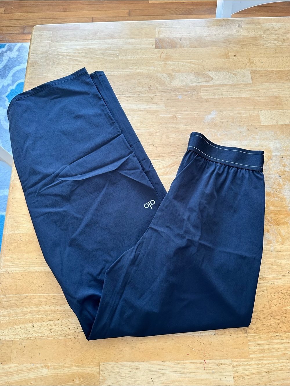 ALO Yoga Black High-Rise Wide-Leg Pants